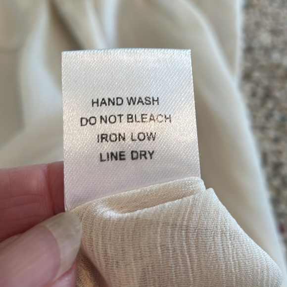 Kirra Cream Color Button Up with Open Shoulders. - Picture 8 of 11